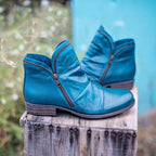 Valentina Bottines en cuir pour femme – Bottines élégantes avec fermeture éclair chic