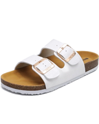 Eliza Sandalias Mujer – Slide Verano, Correas Ajustables y Plantilla Ergonómica